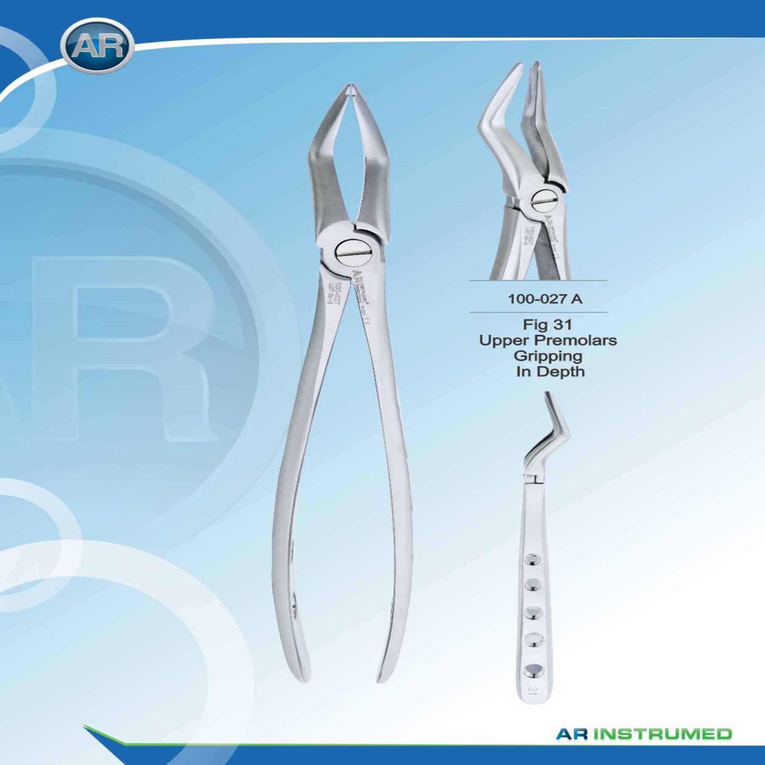 فورسپس ریشه کش بالا دسته سوراخدار (AR Instrumed)