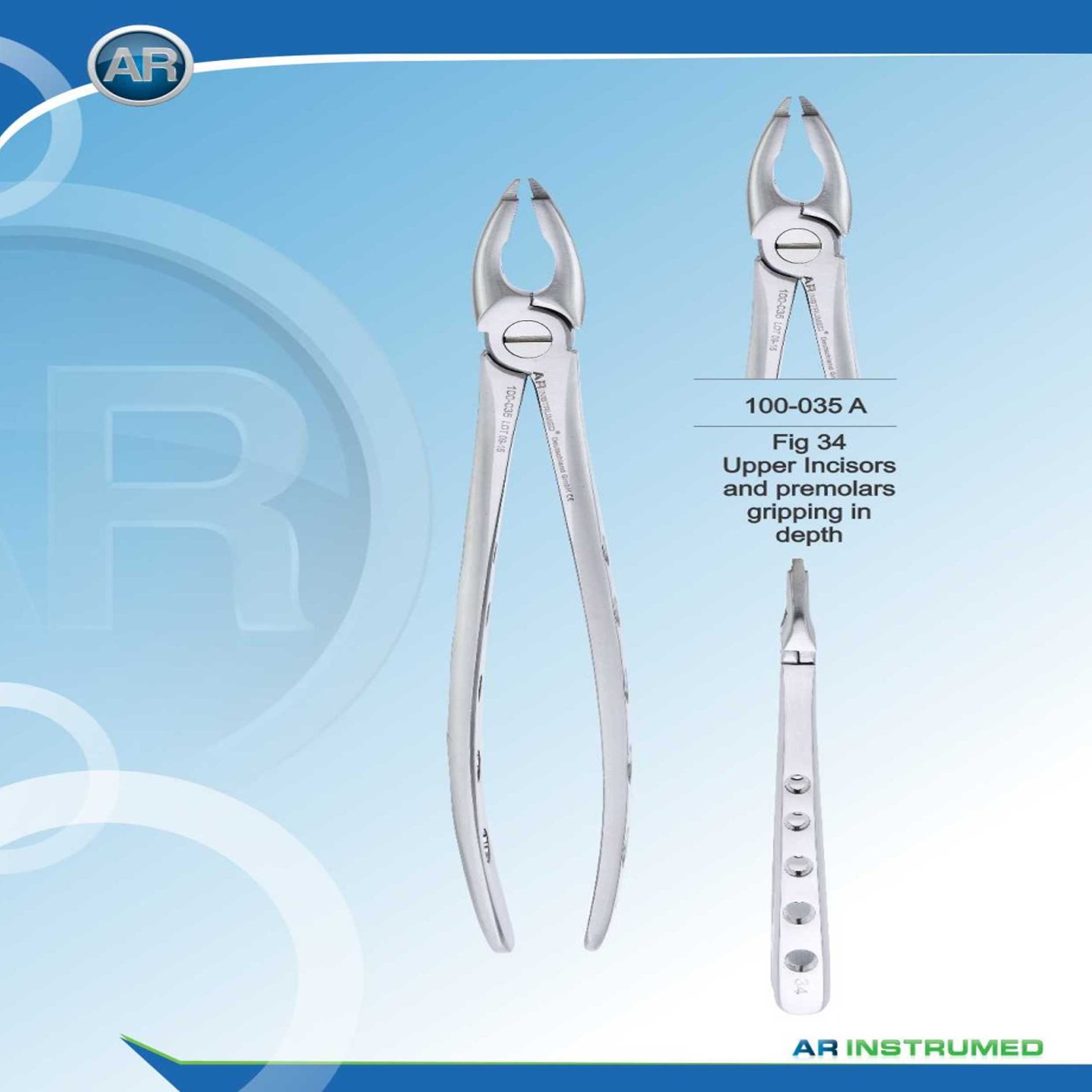 فورسپس پرمولار بالا دسته سوراخدار (AR Instrumed)