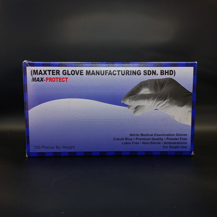 دستکش نیتریل آبی مکس پروتکت - 3