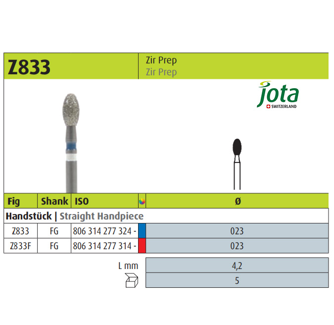 فرز الماسی توربین زیرکونیا غنچه ای - 2