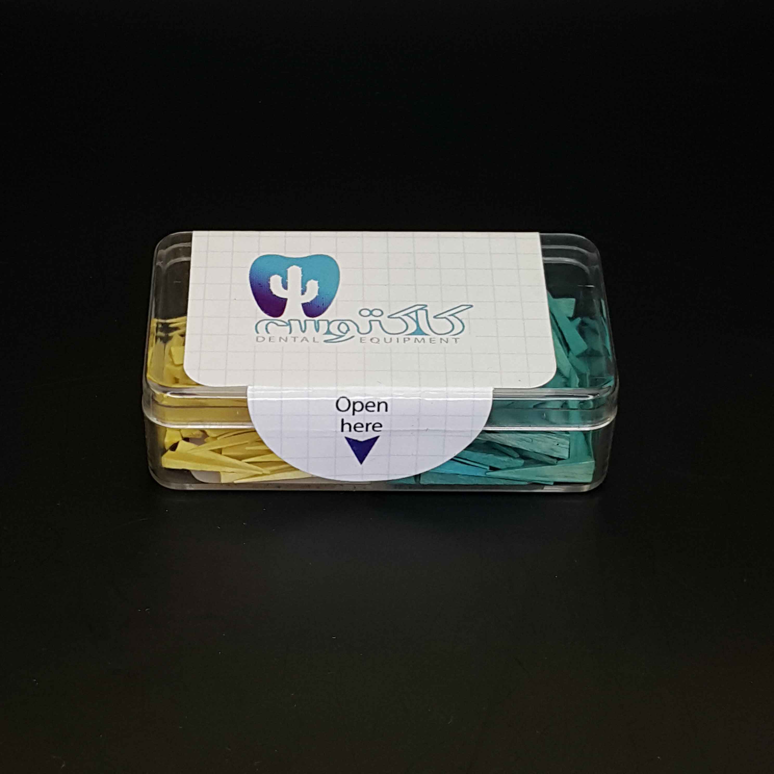 وج چوبی 200 عددی آسورت سبز-زرد کاکتوس - 4