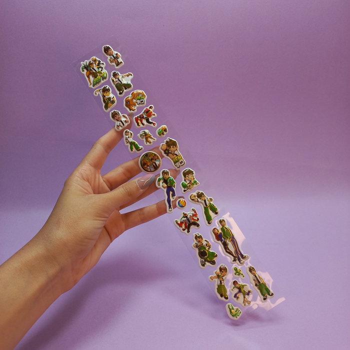 استیکر فانتزی برجسته باریک طرح جور - 3