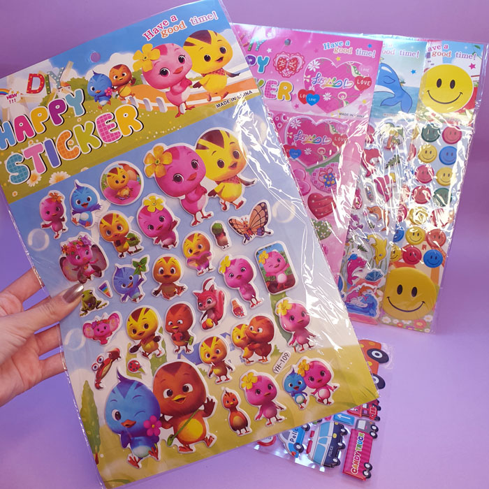 استیکر فانتزی برجسته A4 طرح جور🎉