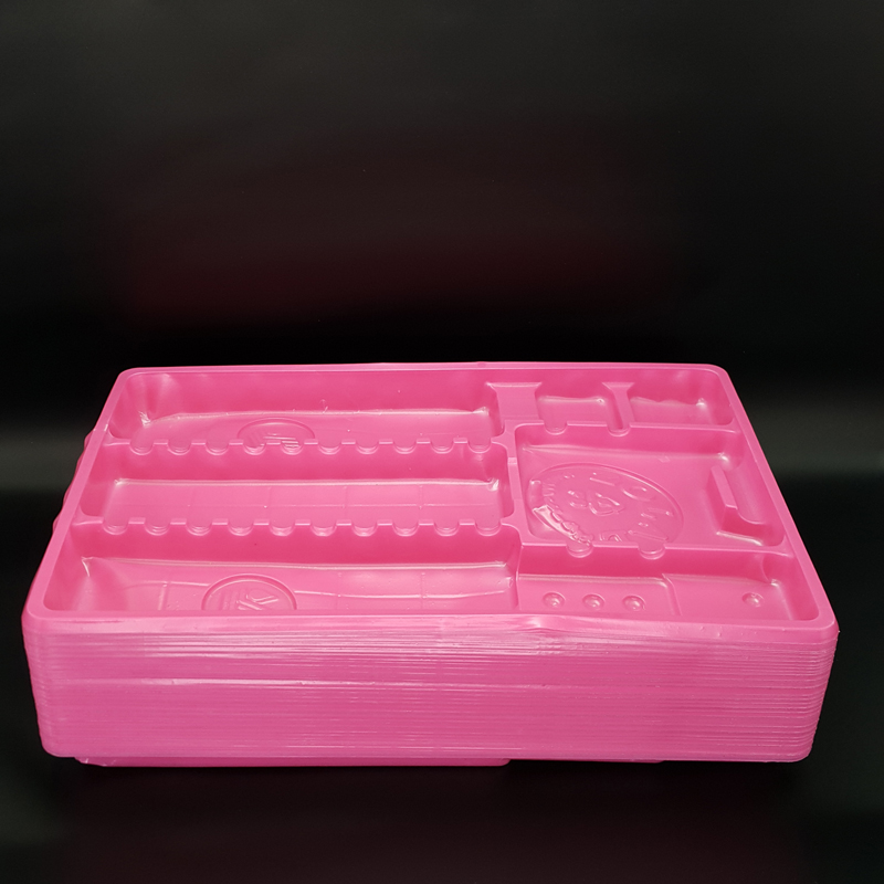 سینی پلاستیکی یکبار مصرف سفید زلال - 2