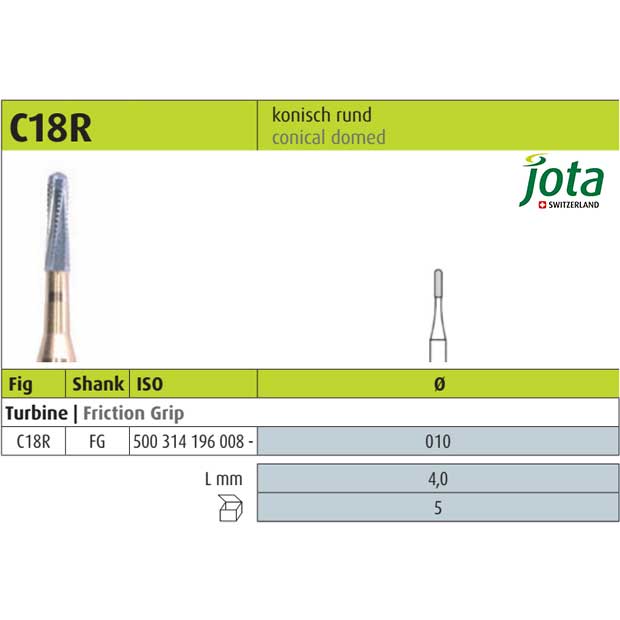 فرز کارباید برش روکش و برداشت آمالگام مخروط گنبدی C18R - جوتا - 2