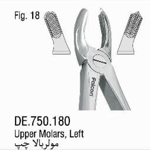 فورسپس ساده مولر بالا چپ- فالکن