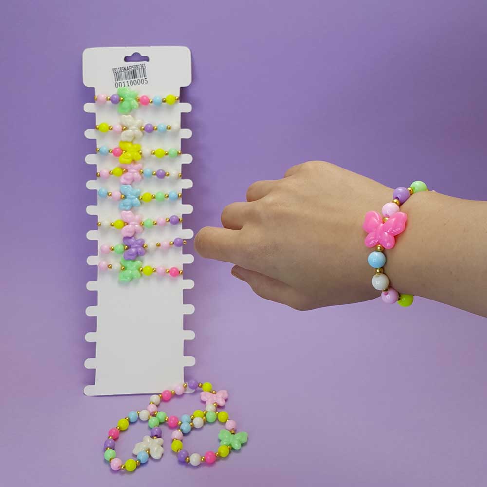 دستبند مرواریدی پاستلی طرح جور - 3