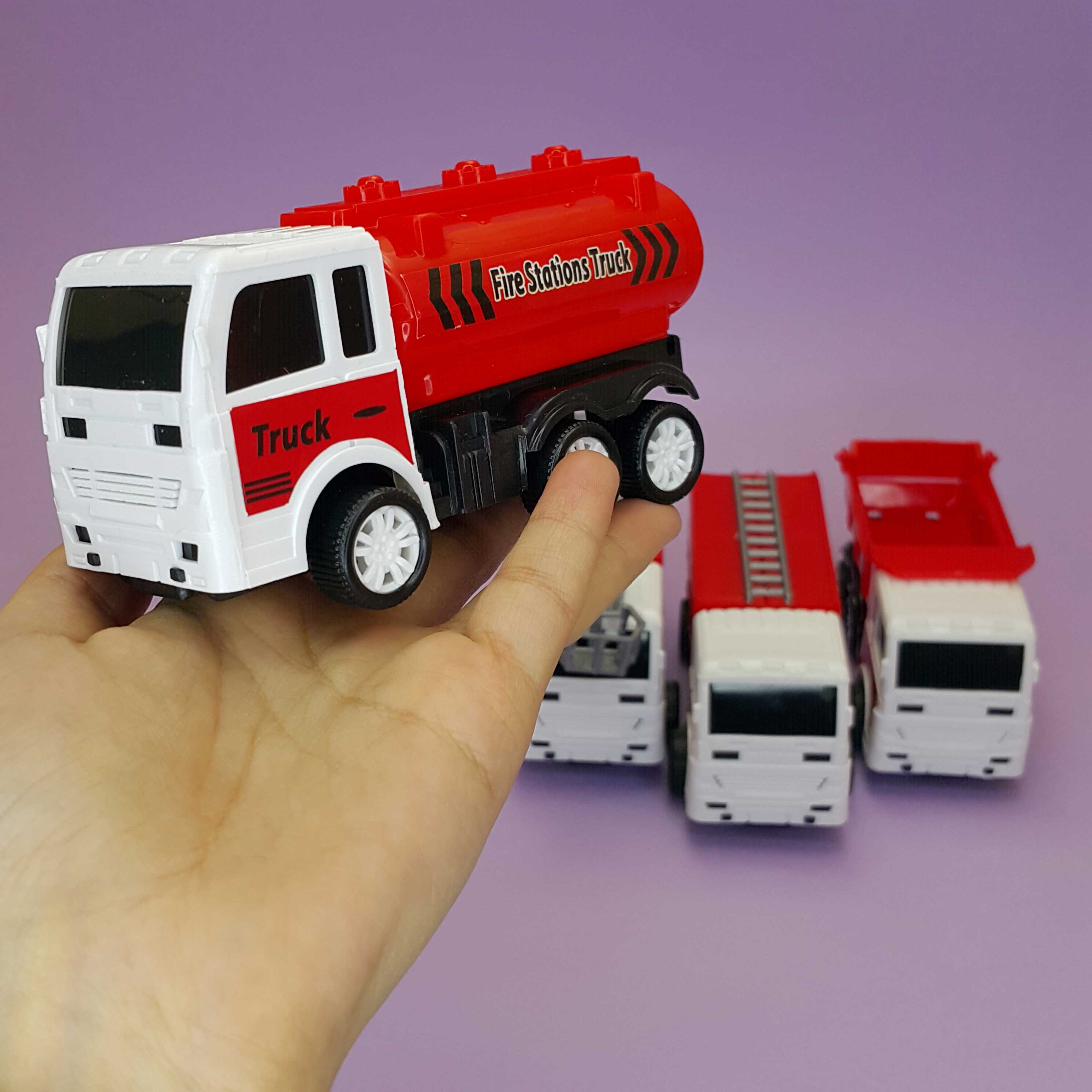 پک ماشین آتشنشانی 4عددی مینی - 2