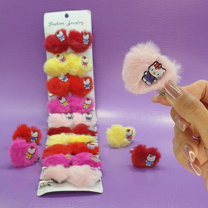 گیره روکارتی قلبی خزدار