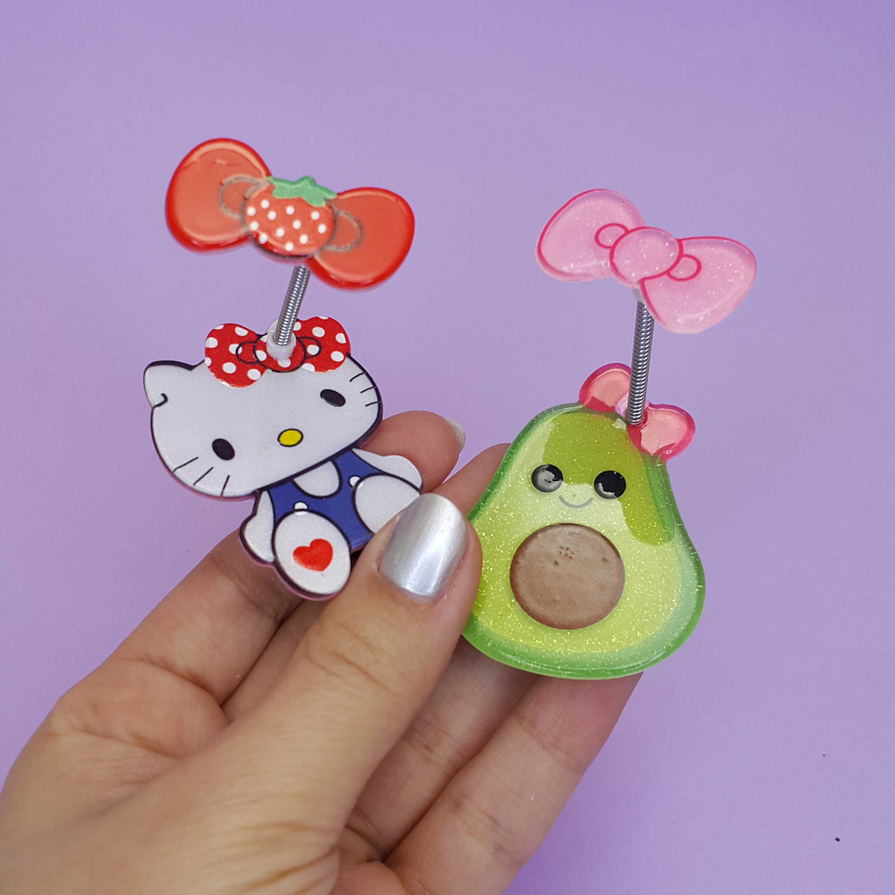 گیره پیکسل دار فنری🦄(2عددی) - 2