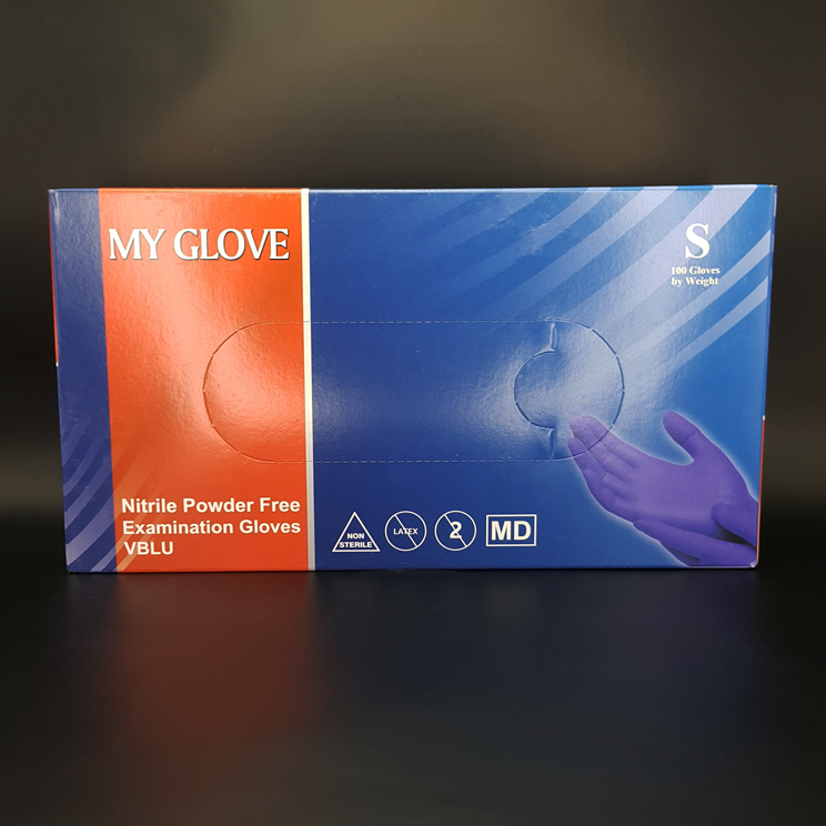 دستکش نیتریل آبی رنگ مای گلاوز