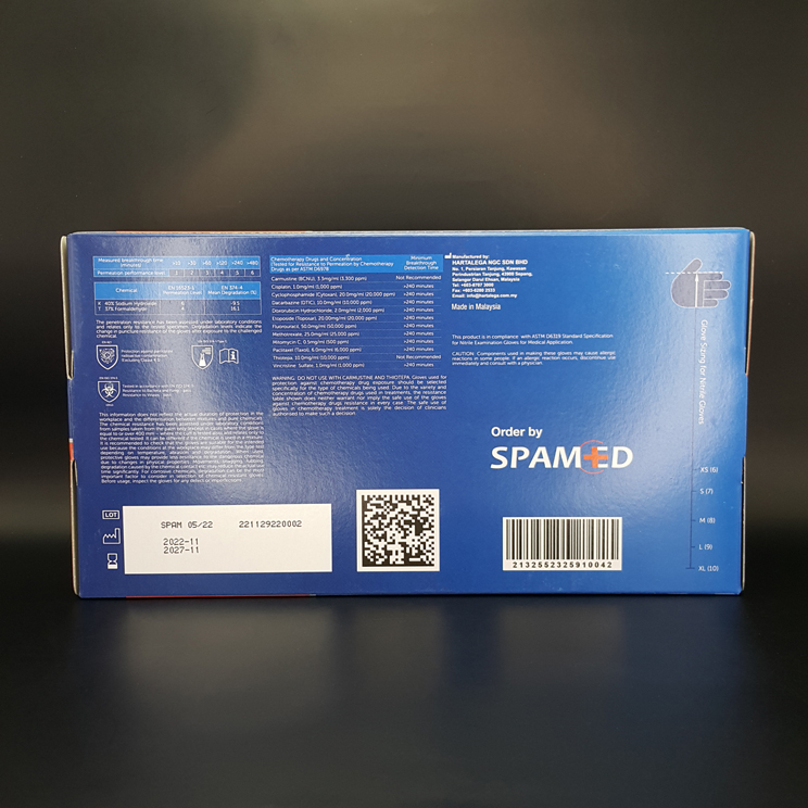 دستکش نیتریل آبی رنگ مای گلاوز - 5