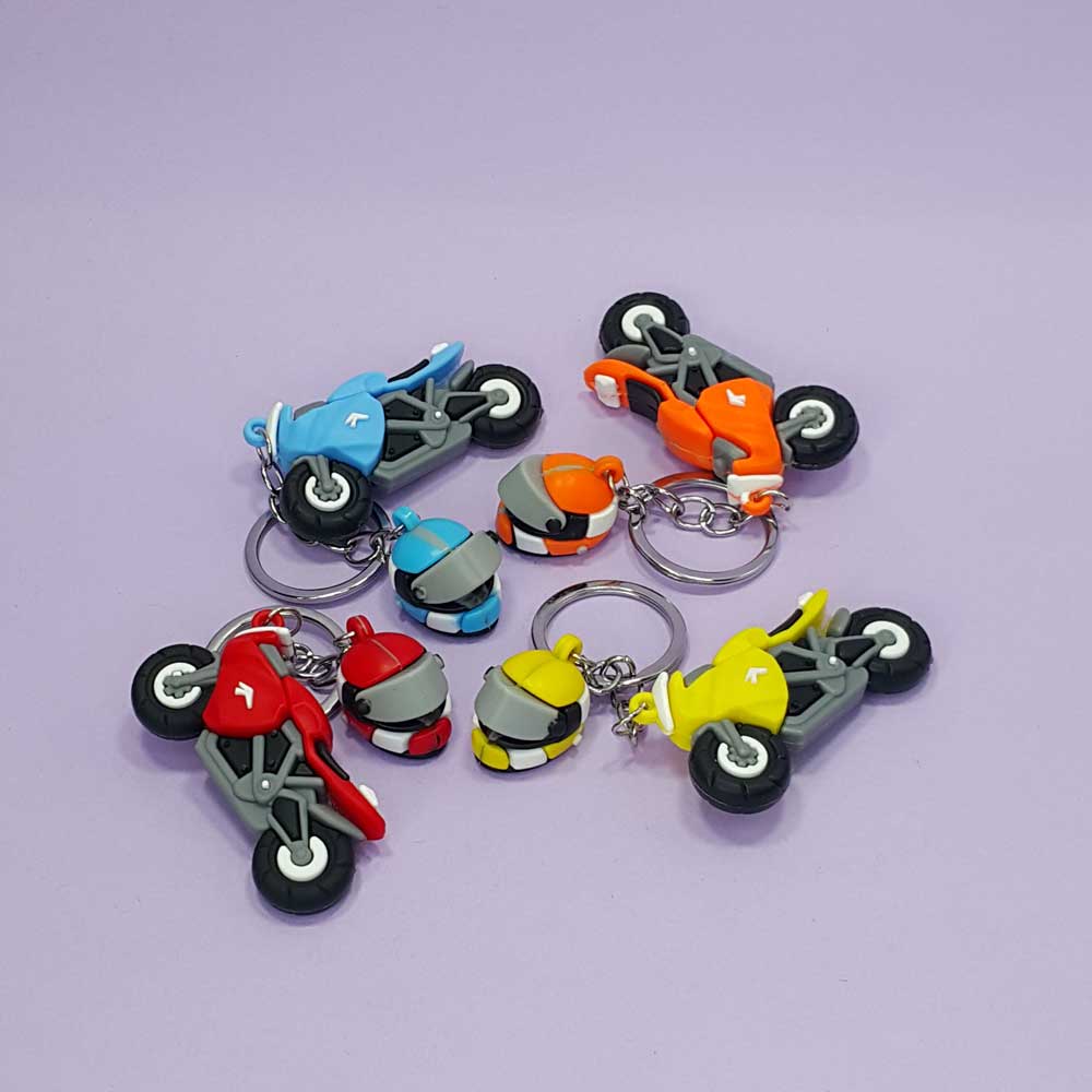 جاکلیدی سیلیکونی موتور و کلاه - 2