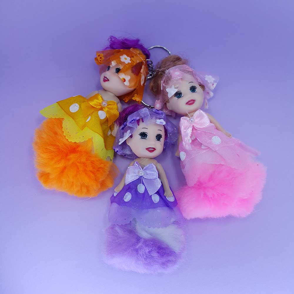 جاکلیدی عروسک لباس توری - 5