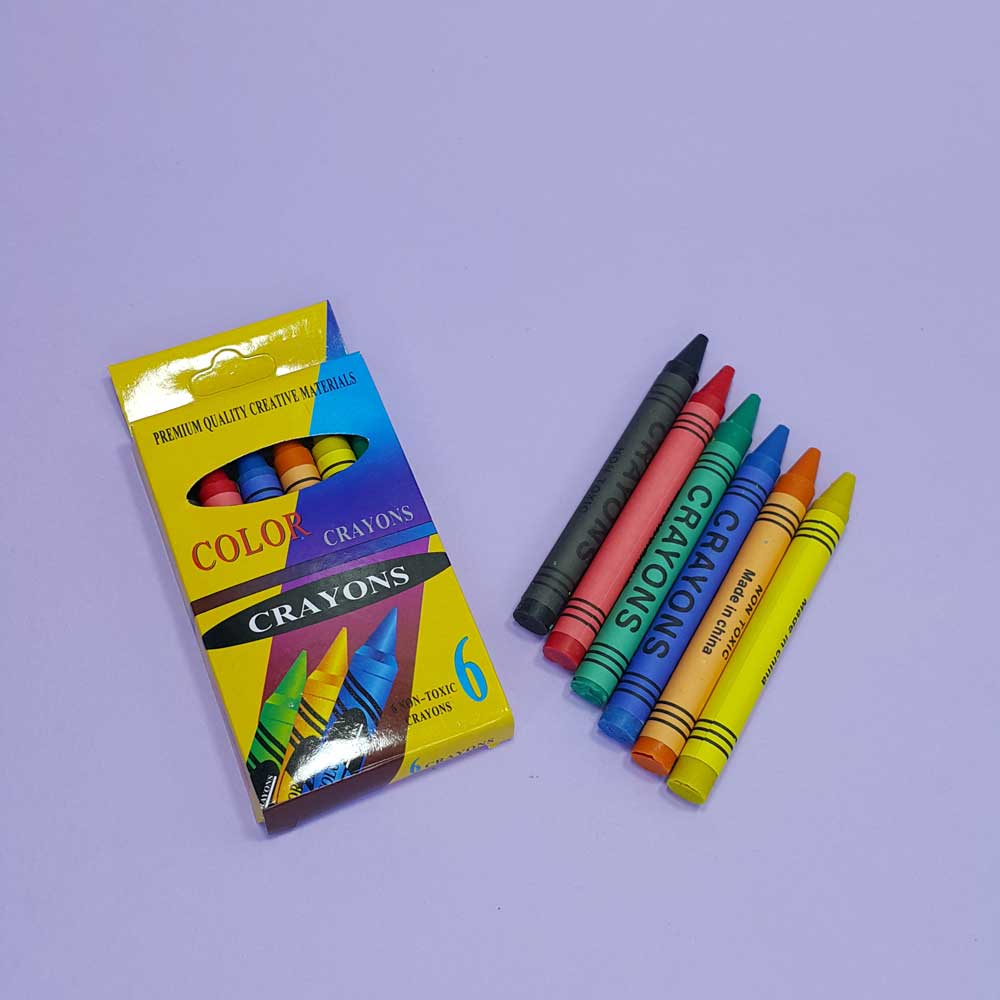 مداد شمعی 6 رنگ مینی
