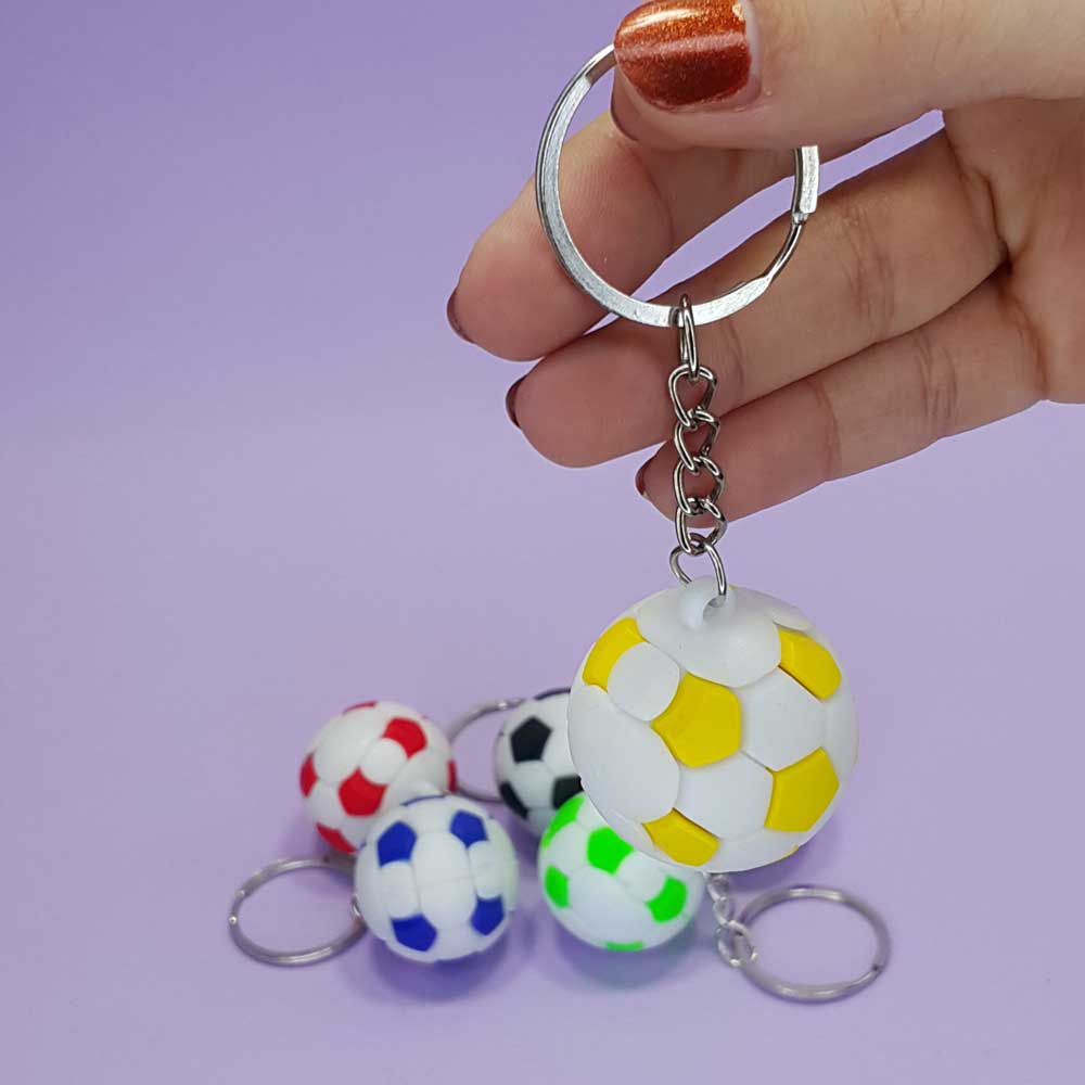 جاکلیدی سیلیکونی توپ فوتبال کارتی - 4