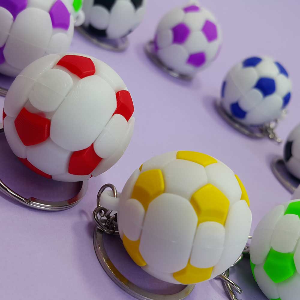 جاکلیدی سیلیکونی توپ فوتبال کارتی - 5