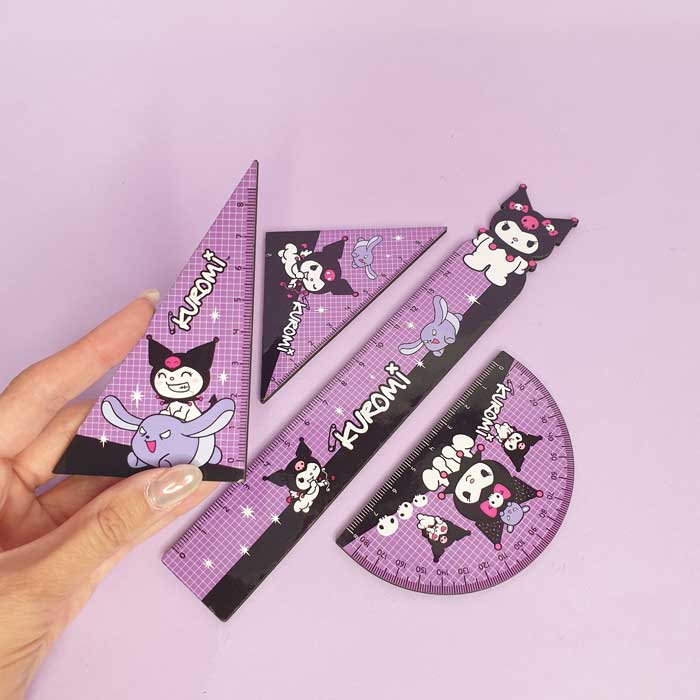 ست خط کش 4 عددی فانتزی 📐📏 - 4