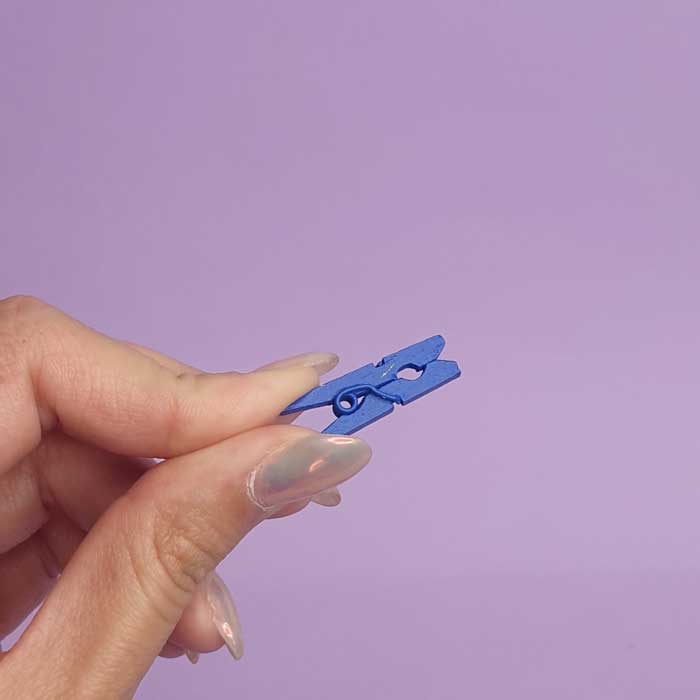 گیره کاغذ چوبی رنگی 50 تایی - 4