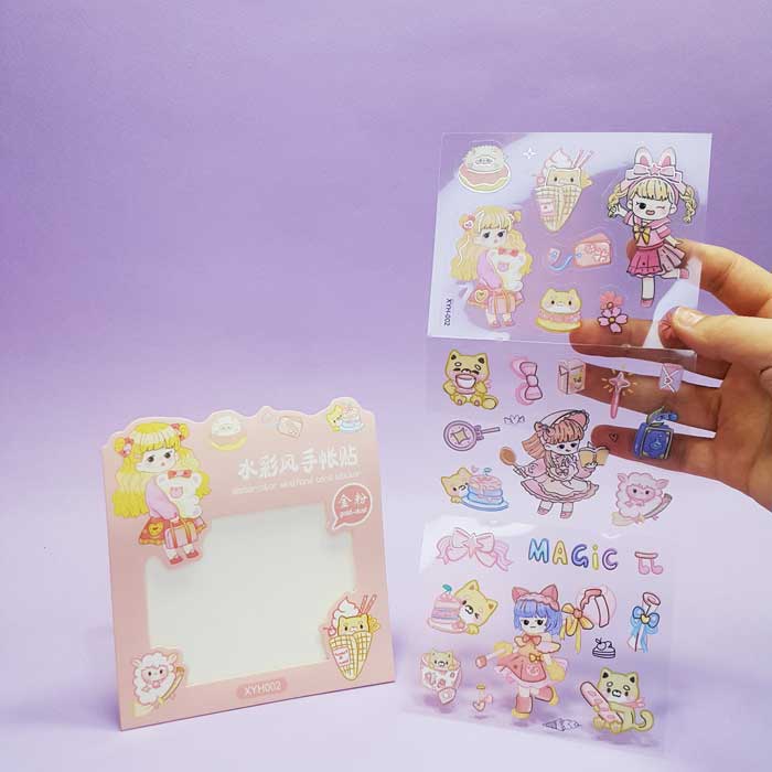 استیکر شفاف انیمه 3 ورقی - 3