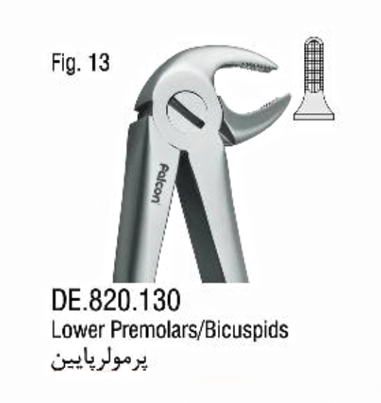 فورسپس آناتومیک پرمولر پایین- فالکن