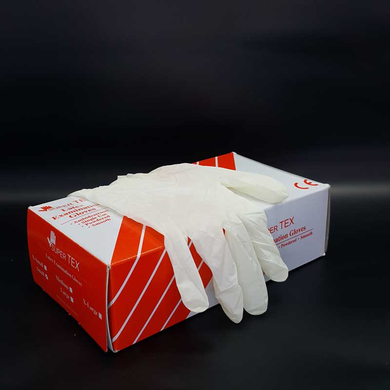 دستکش لاتکس پودری معاینه سوپرتکس - 2