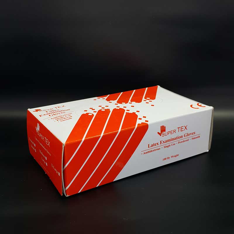 دستکش لاتکس پودری معاینه سوپرتکس - 5
