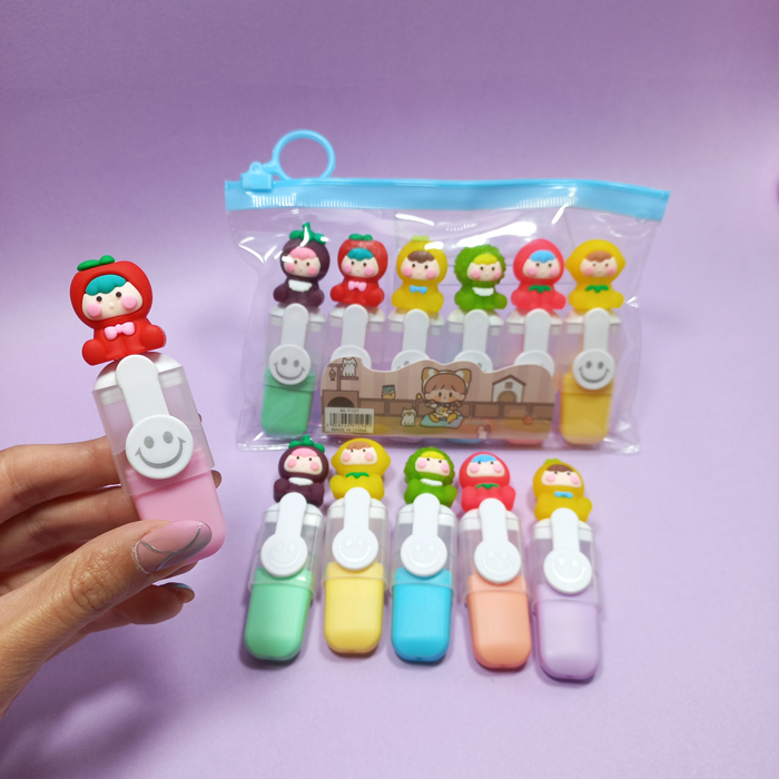 ماژیک فسفری دختر میوه ای 6 عددی