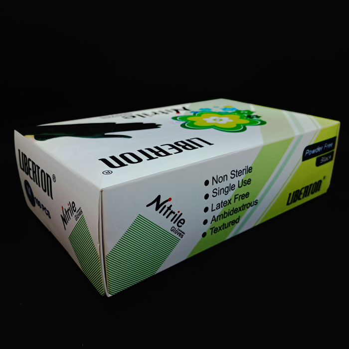 دستکش نیتریل مشکی Liberton - 3