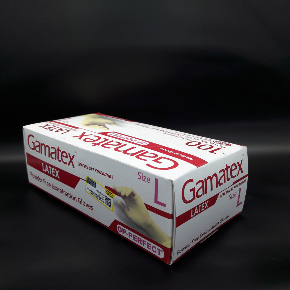 دستکش معاینه لاتکس حریر مدل گاماتکس - 4