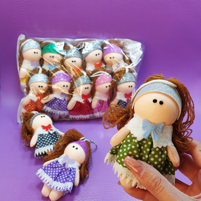 آویز کیف عروسکی تل دار