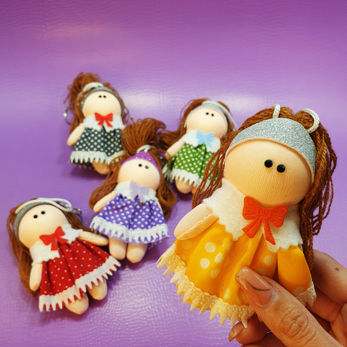 آویز کیف عروسکی تل دار - 3