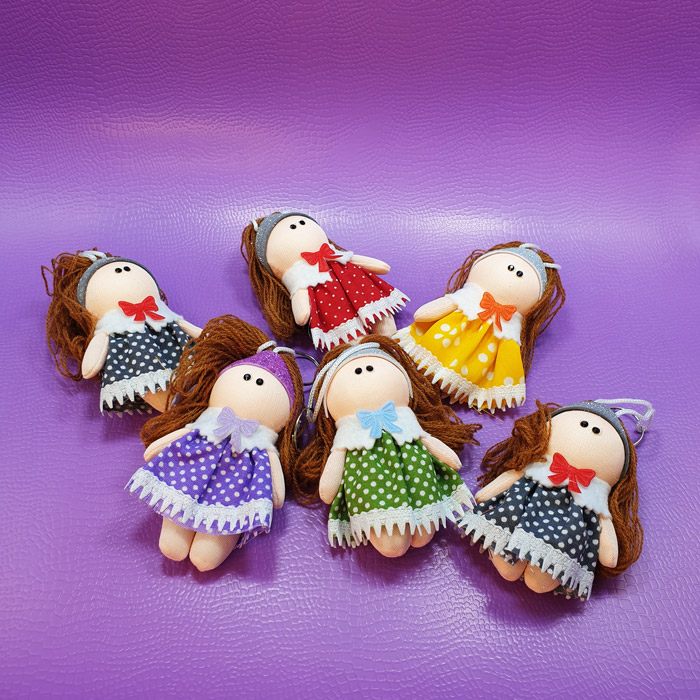 آویز کیف عروسکی تل دار - 4