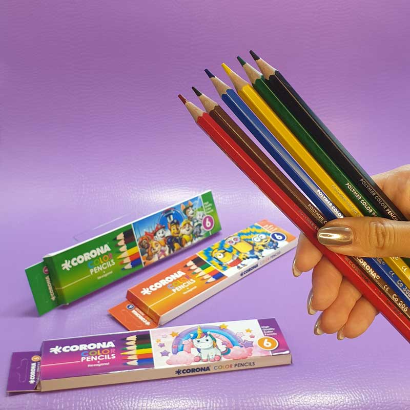 مدادرنگی 6رنگ بزرگ کرونا🎨