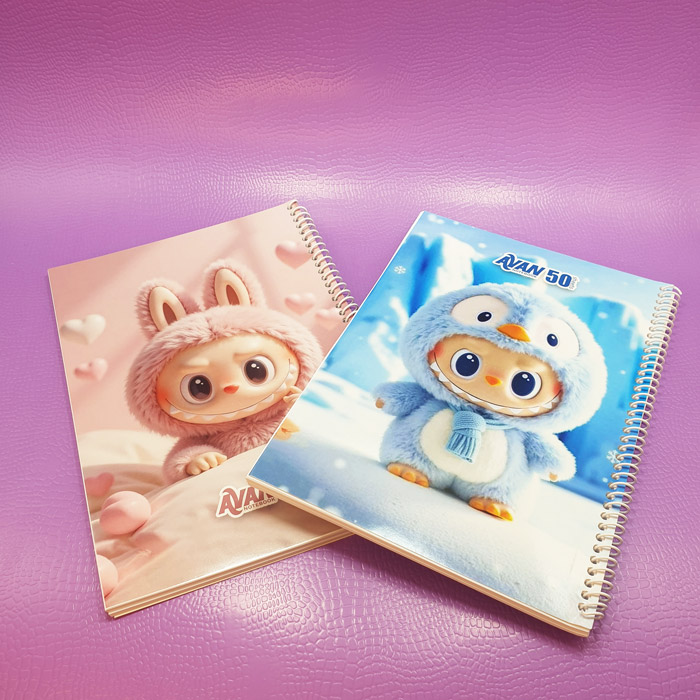 دفتر نقاشی فنری لبوبو 50برگ📚 - 3