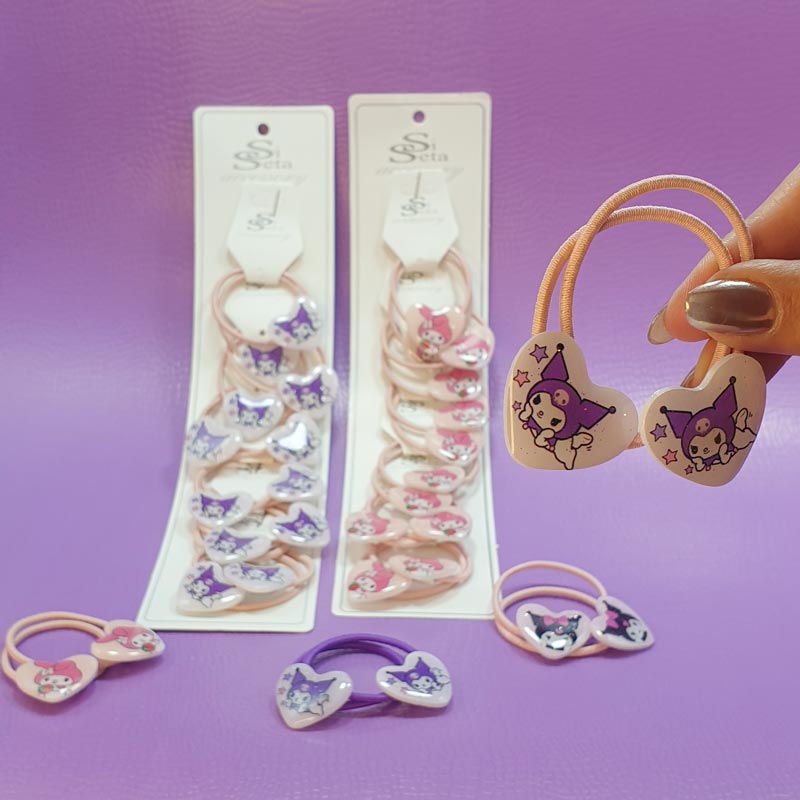 کش مو سانریو قلبی رزینی💞(2عددی )