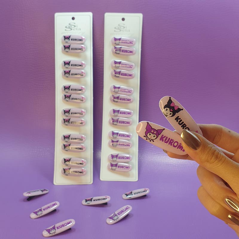 گیره انبری سانریو رزینی بیضی💖(2عددی)