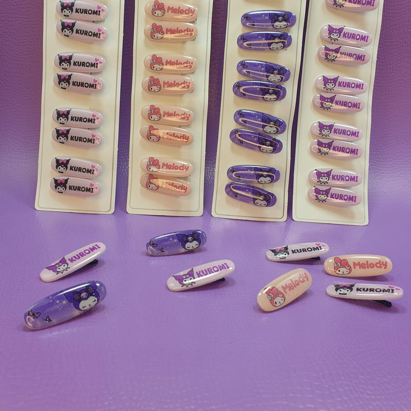 گیره انبری سانریو رزینی بیضی💖(2عددی) - 4