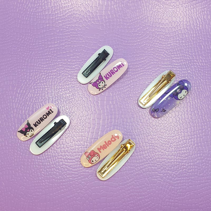 گیره انبری سانریو رزینی بیضی💖(2عددی) - 5