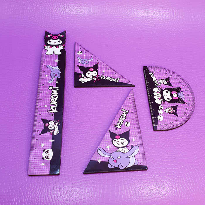 ست خط کش 4عددی کرومی👾 - 5