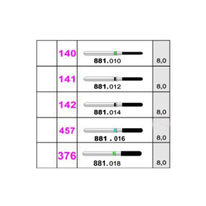 فرز الماسی توربین استوانه ای نوک گرد-8 - 2