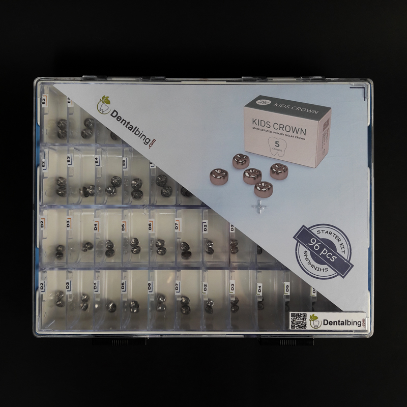 کیت 96 عددی روکش شیری کره ای باکس دنتال بینگ