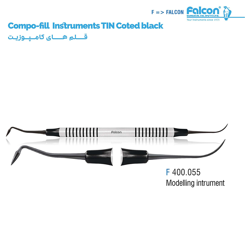 قلم کامپوزیت مدلینگ تیتانیومی مشکی- فالکن