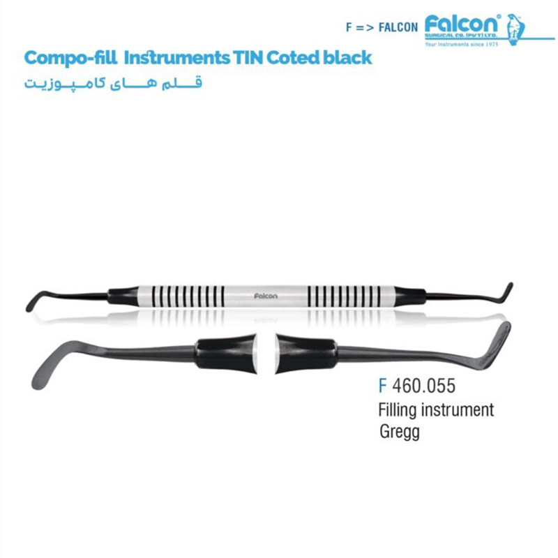 قلم کامپوزیت فیلینگ تیتانیومی مشکی Gregg- فالکن