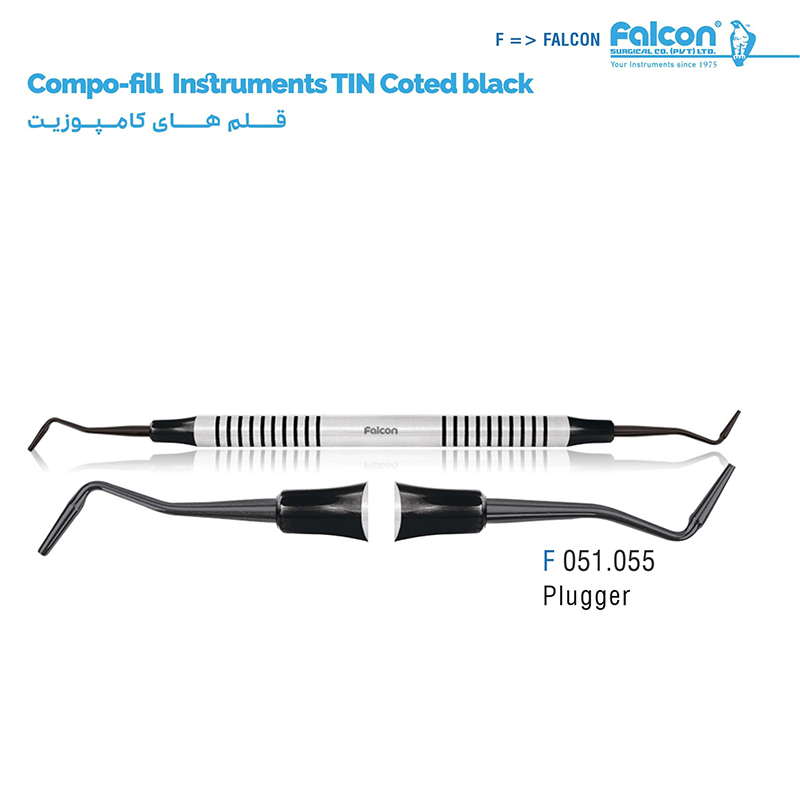 قلم کامپوزیت پلاگر تیتانیومی مشکی- فالکن