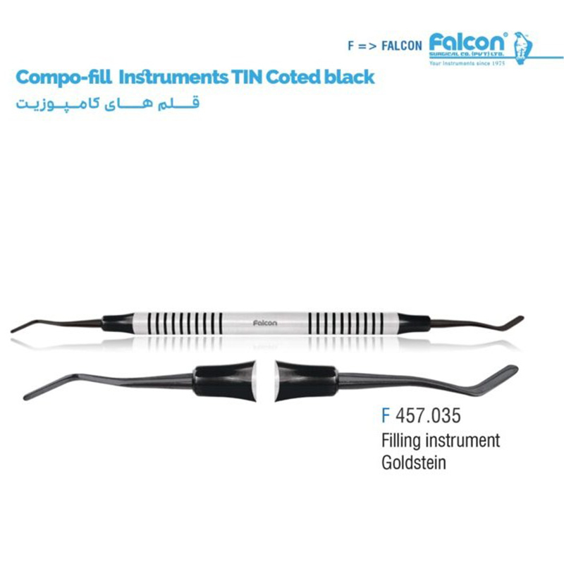 قلم کامپوزیت فیلینگ تیتانیومی مشکی گلداشتاین- فالکن