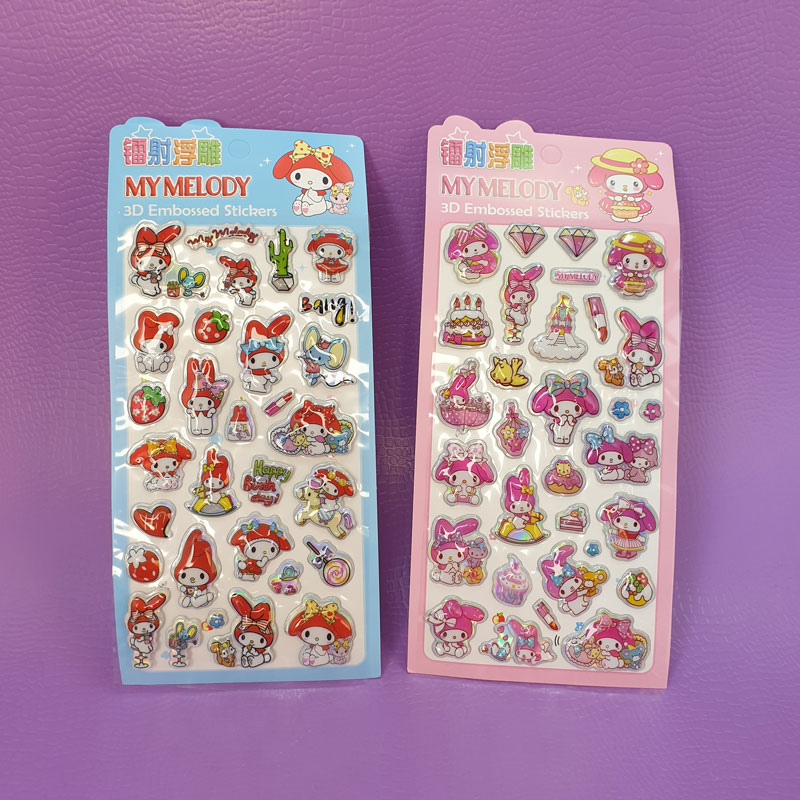 استیکر سانریو برجسته کارتی طرح جور🌸💜 - 4