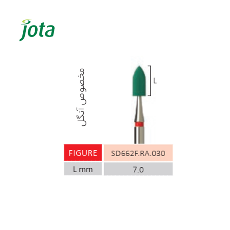 مولت سنگ الماسی آنگل موشکی سبز - SD662 - جوتا