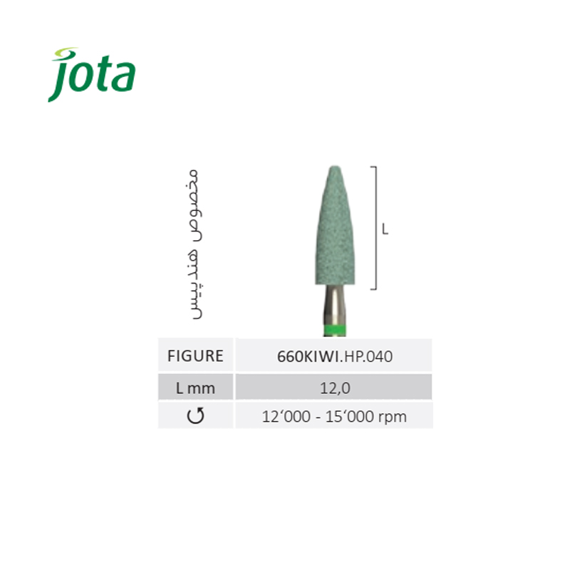 مولت سنگی سیلیکونی کارباید کیوی موشکی هندپیس - 660KIWI- جوتا
