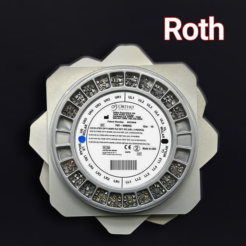 کیت براکت فلزی 10 کیسی Roth مدل elit ارتوارگانایزر